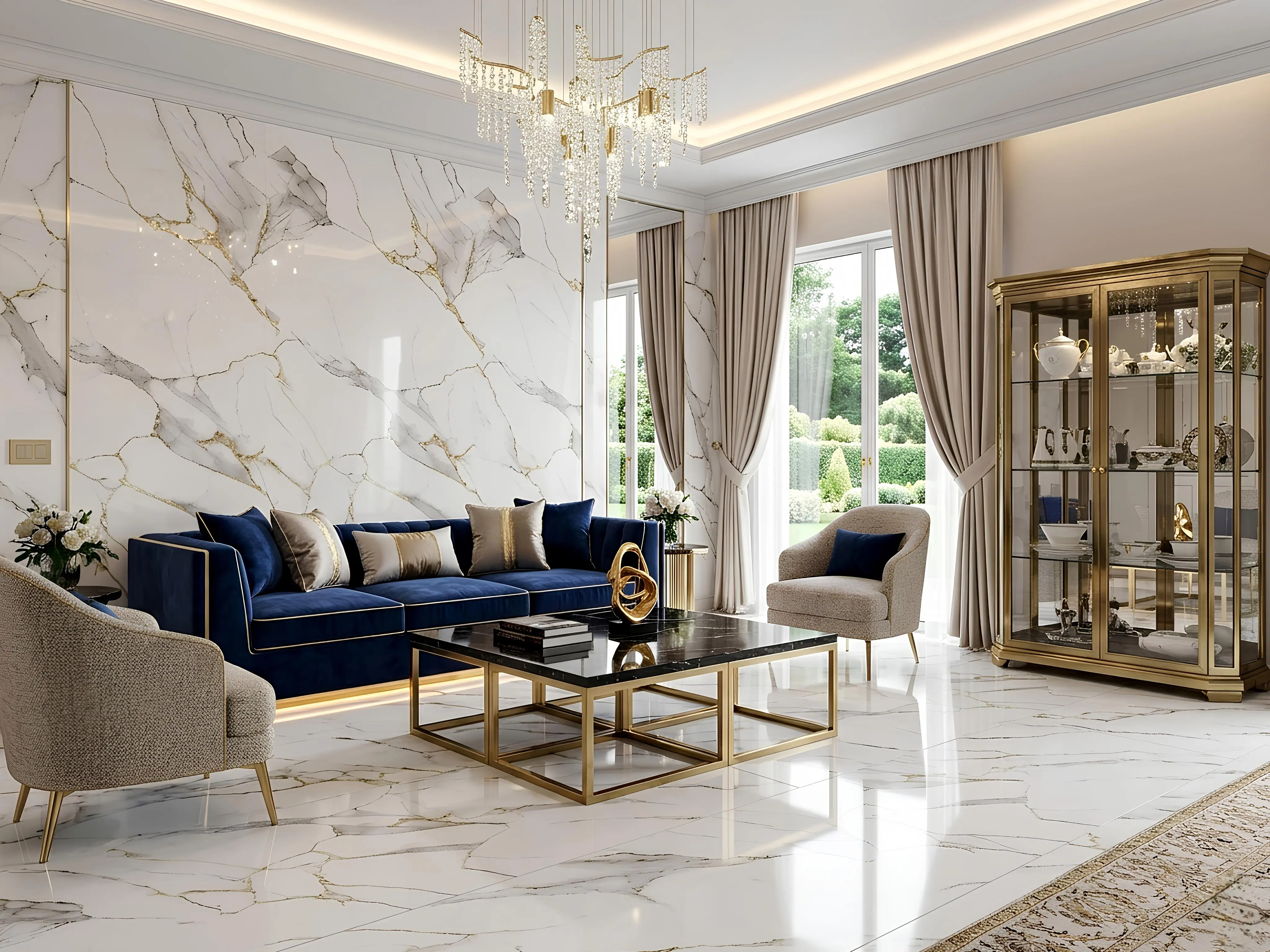 Polished Vitrified Floor Tiles Chennai Showroom Collection